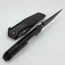 Kansept Knives Deadite Carbon Fiber/Titanium Handles & Blackwash S35VN K1081A5