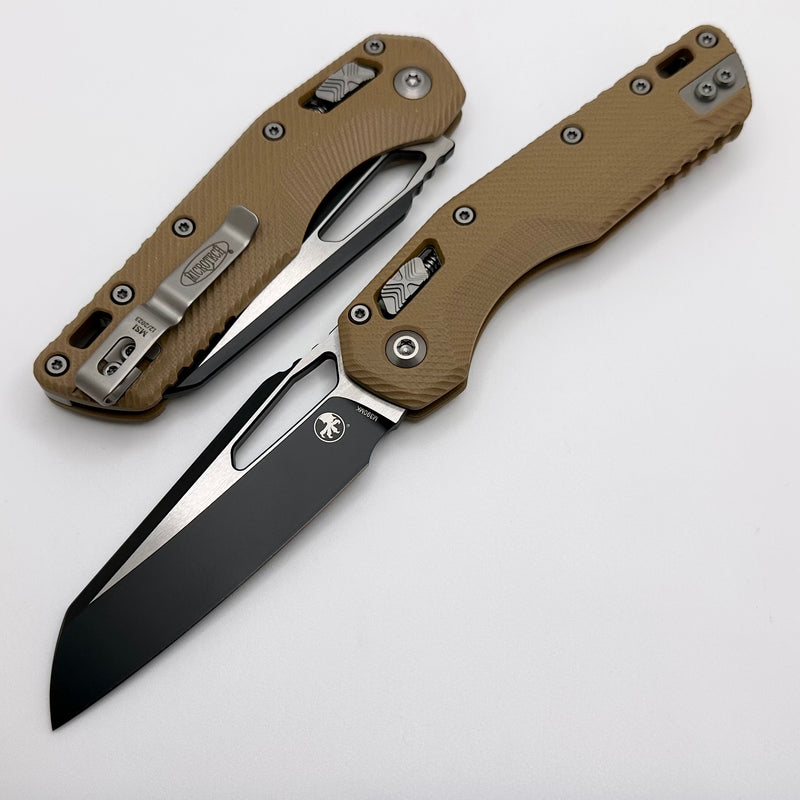 Microtech Knives MSI RAM LOK Tan G-10 & Two Tone Black M390MK 210-1FLGTTA