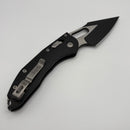 Pre-Owned Microtech Knives Manual Stitch RAM LOK Fluted Black Aluminum & Two Tone Black M390MK 169RL-1FL