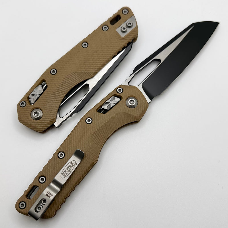 Microtech Knives MSI RAM LOK Tan G-10 & Two Tone Black M390MK 210-1FLGTTA