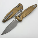 Microtech Socom Delta Ram-Lok w/ Tan Aluminum Handles & Apocalyptic M390MK 159RL-10APTA