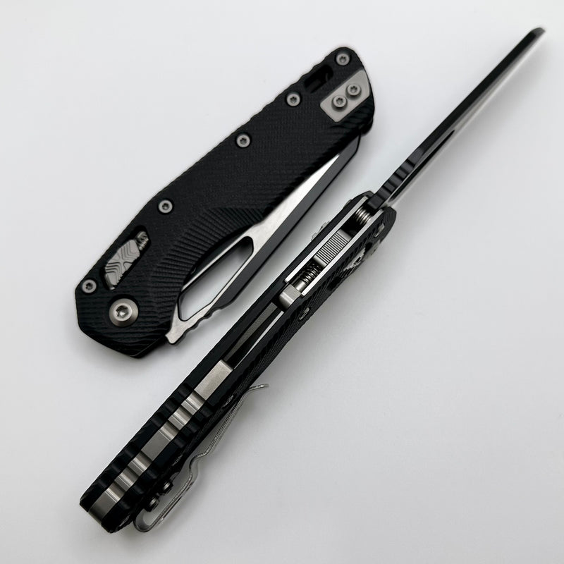 Microtech Knives MSI RAM LOK Black G-10 & Two Tone Black M390MK 210-1FLGTBK