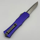 Pre-Owned Microtech Knives Mini Hera Satin Recurve M390MK w/ Purple Handle 1705M-4PU