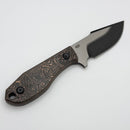 Kansept Knives Tiny Dancer Blackwash Machine Satin w/ Copper Carbon Fiber Handles & S35VN K014A3
