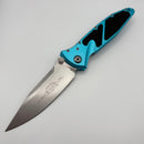 Pre-Owned Microtech Socom Elite S/E Manual Turquoise Handles w/ Stonewash 160-10TQ