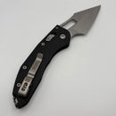 Pre-Owned Microtech Knives Manual Stitch RAM LOK Fluted Black G-10 & Full Serrated M390MK 169RL-12FLGTBK