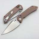 Tenable Knives Fenrir Brown Micarta Handles & Stonewash Nitro-V T1034V2