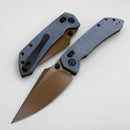 Tenable Knives Fenrir Blue Micarta Handles & Rose Gold Coated Nitro-V T1034V6