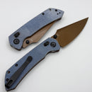 Tenable Knives Fenrir Blue Micarta Handles & Rose Gold Coated Nitro-V T1034V6