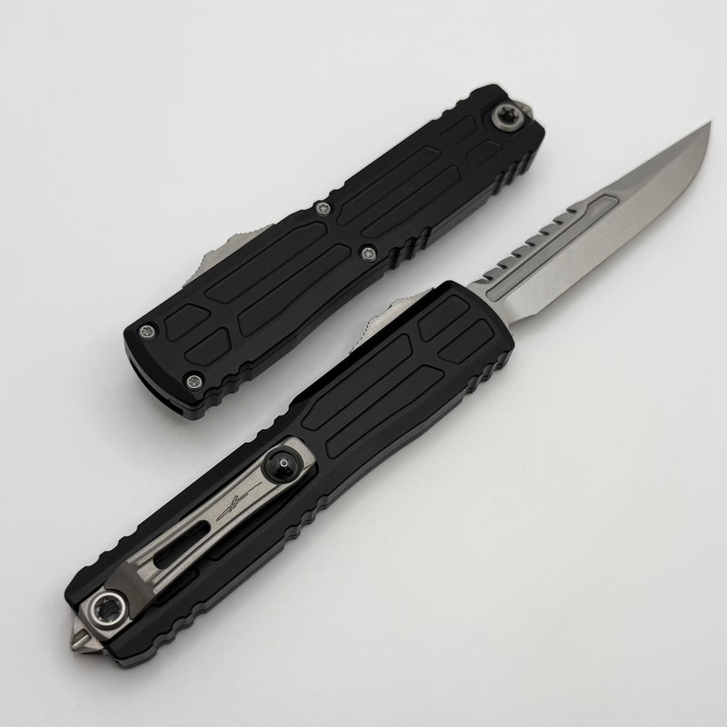 ビューテックす Microtech Ultratech EX - ZBP Interceptor Stonewash w/ Natural Clear Mi