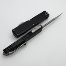 Microtech Ultratech EX - ZBP Interceptor Stonewash w/ Natural Clear Milled Handle Signature Series 1117EX-10S
