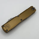 Microtech Ultratech Gen IV D/E Stonewash Full Serrated w/ Tan Handle 11224-12TA