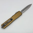 Microtech Ultratech Gen IV D/E Stonewash Full Serrated w/ Tan Handle 11224-12TA