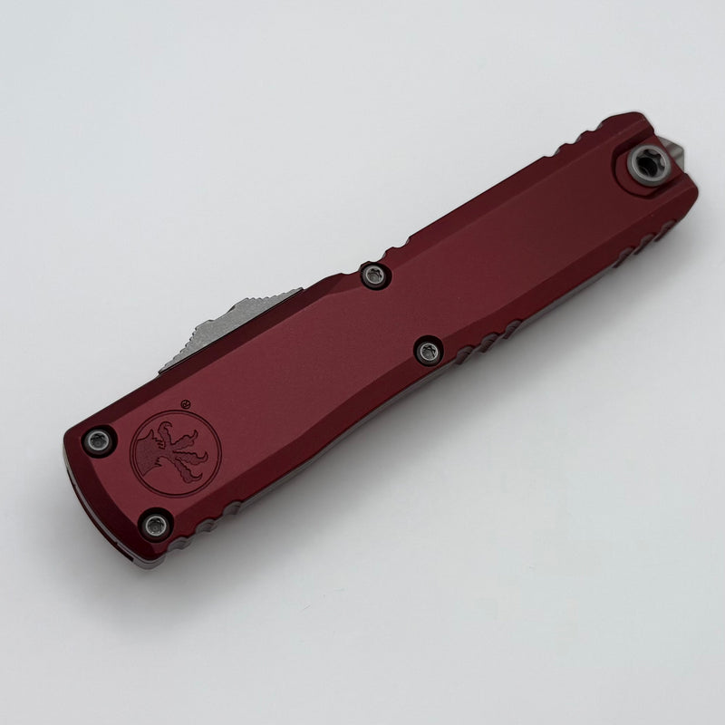 Microtech Ultratech Gen IV D/E Apocalyptic Standard w/ Merlot Handle 11224-10APMR