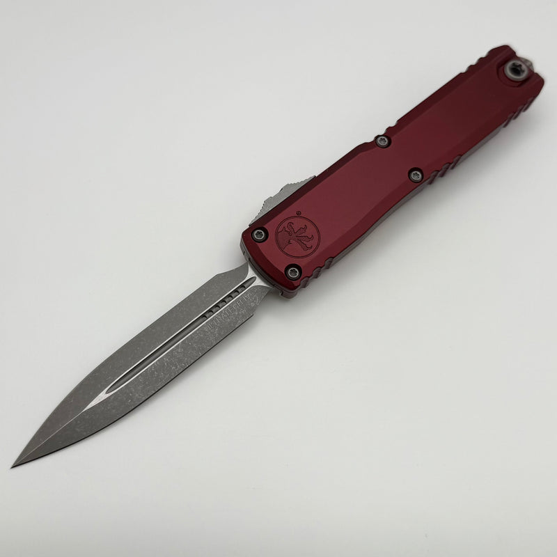 Microtech Ultratech Gen IV D/E Apocalyptic Standard w/ Merlot Handle 11224-10APMR