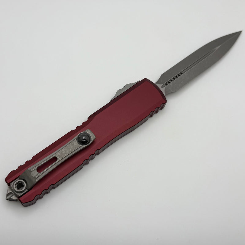 Microtech Ultratech Gen IV D/E Apocalyptic Standard w/ Merlot Handle 11224-10APMR