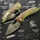 Microtech Borka Stitch Auto Full Serrated Outbreak 169-3OBS