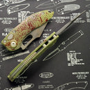 Microtech Borka Stitch Auto Full Serrated Outbreak 169-3OBS