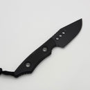 Heretic Kobold Black G-10 Handles w/ Battleworn Black Bowie MagnaCut Fixed Blade H065-8A-BLK-G10