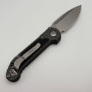 Pre-Owned Microtech Knives LUDT Gen III Stonewash Drop Point w/ Natural Clear Handle 1135-10NC