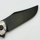 Blemish Tuya Knife Kharis Bead Blasted Integral handle w/ Red/Black Carbon Fiber/Black Timascus Overlays & DLC M390