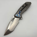 Pre-Owned Reate T1000 V2 Flipper Milled Titanium w/ ZircuTi & Recurve M390