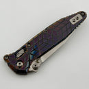 Marfione Select Microtech Socom Ram-Lok Titanium Slab Side Handles w/ Bronze Accents & Spear Point Stonewash M390MK 160RLS-10SMS2 (In House Modified)