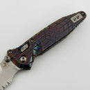 Marfione Select Microtech Socom Ram-Lok Titanium Slab Side Handles w/ Bronze Accents & Spear Point Stonewash M390MK 160RLS-10SMS2 (In House Modified)