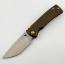 Chaves Knives Redencion 229 Bronze Titanium & M390 Chisel Tanto