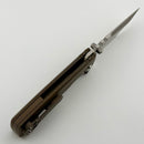 Chaves Knives Redencion 229 Bronze Titanium & M390 Chisel Tanto