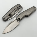 Custom Knife Factory GTK Elementak w/ Crystal Titanium Handles & M398