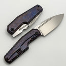 Custom Knife Factory GTK Elementak w/ Colored Crystal Titanium Handles & M398