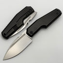 Custom Knife Factory GTK Elementak w/ Blackwash Titanium Handles & M398