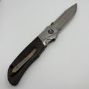 Pre-Owned Custom Knife Factory Eagle Rock Damasteel Bolsters/Blade w/ Carbon Fiber