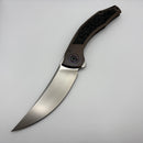 Pre Owned Custom Knife Factory Ablya w/ Bronze Titanium/Carbon Fiber/Zircuti & M390