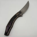 Pre Owned Custom Knife Factory Ablya w/ Bronze Titanium/Carbon Fiber/Zircuti & M390