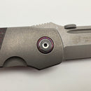 Blem Custom Knife Factory Eagle Rock w/ Red Carbon Fiber