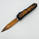 Pre Owned Microtech Daytona Weathered Orange D/E Signature Series Blade Show West 2023 126-1BIWORS