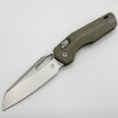 Pre Owned Microtech Knives MSI RAM LOK OD Green Smooth G-10 & Stonewash M390MK 210-10GTOD
