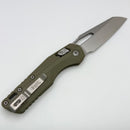 Pre Owned Microtech Knives MSI RAM LOK OD Green Smooth G-10 & Stonewash M390MK 210-10GTOD