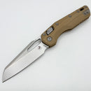 Pre Owned Microtech Knives MSI RAM LOK Tan Smooth G-10 & Stonewash M390MK 210-10GTTA