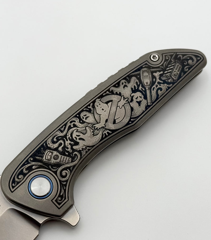 Mechforce & Barker Knives Collab Hokkaido w/ Titanium Handles & Stonew