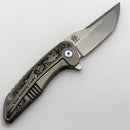 Mechforce & Barker Knives Collab Hokkaido w/ Titanium Handles & Stonewash MagnaCut (In House Modified)