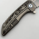 Mechforce & Barker Knives Collab Hokkaido w/ Titanium Handles & Stonewash MagnaCut (In House Modified)