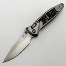 Marfione Select Microtech Socom Ram-Lok Titanium Slab Side Handles w/ Bronze Accents & Spear Point Stonewash M390MK 160RLS-10SMS2 (In House Modified)