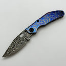 North Mountain Blade BBNM ZircuTi Handles w/ Vegas Forge Damascus Bowie