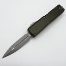 Microtech UTX-85 Gen IV w/ OD Green Handle & Full Serrated Apocalyptic D/E M390MK 12324-12APOD