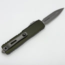 Microtech UTX-85 Gen IV w/ OD Green Handle & Full Serrated Apocalyptic D/E M390MK 12324-12APOD