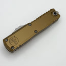 Microtech UTX-85 Gen IV w/ Tan Handle & Part Serrated Stonewash D/E M390MK 12324-11TA