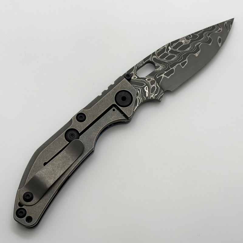 North Mountain Blade BBNM ZircuTi Handles w/ Vegas Forge Damascus Bowi
